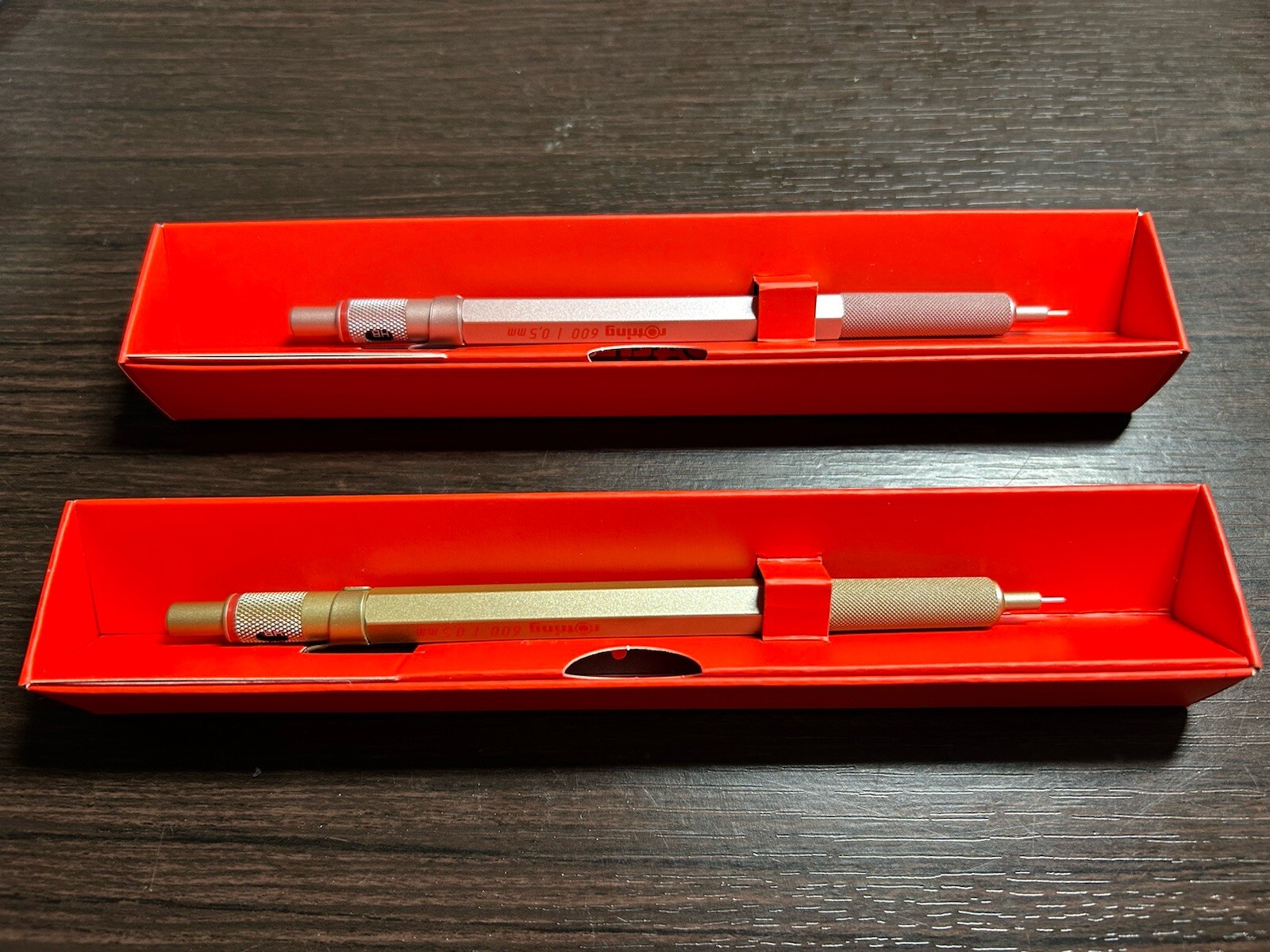 rotring 600 Mechanical Pencil 0.5mm Limited color Gold Rose Gold set