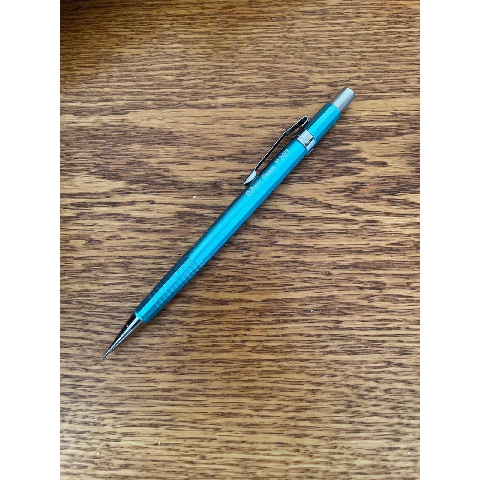 Pentel P207 Mechanical Pencil 0.7mm Drafting Japan – pale metallic Blue body