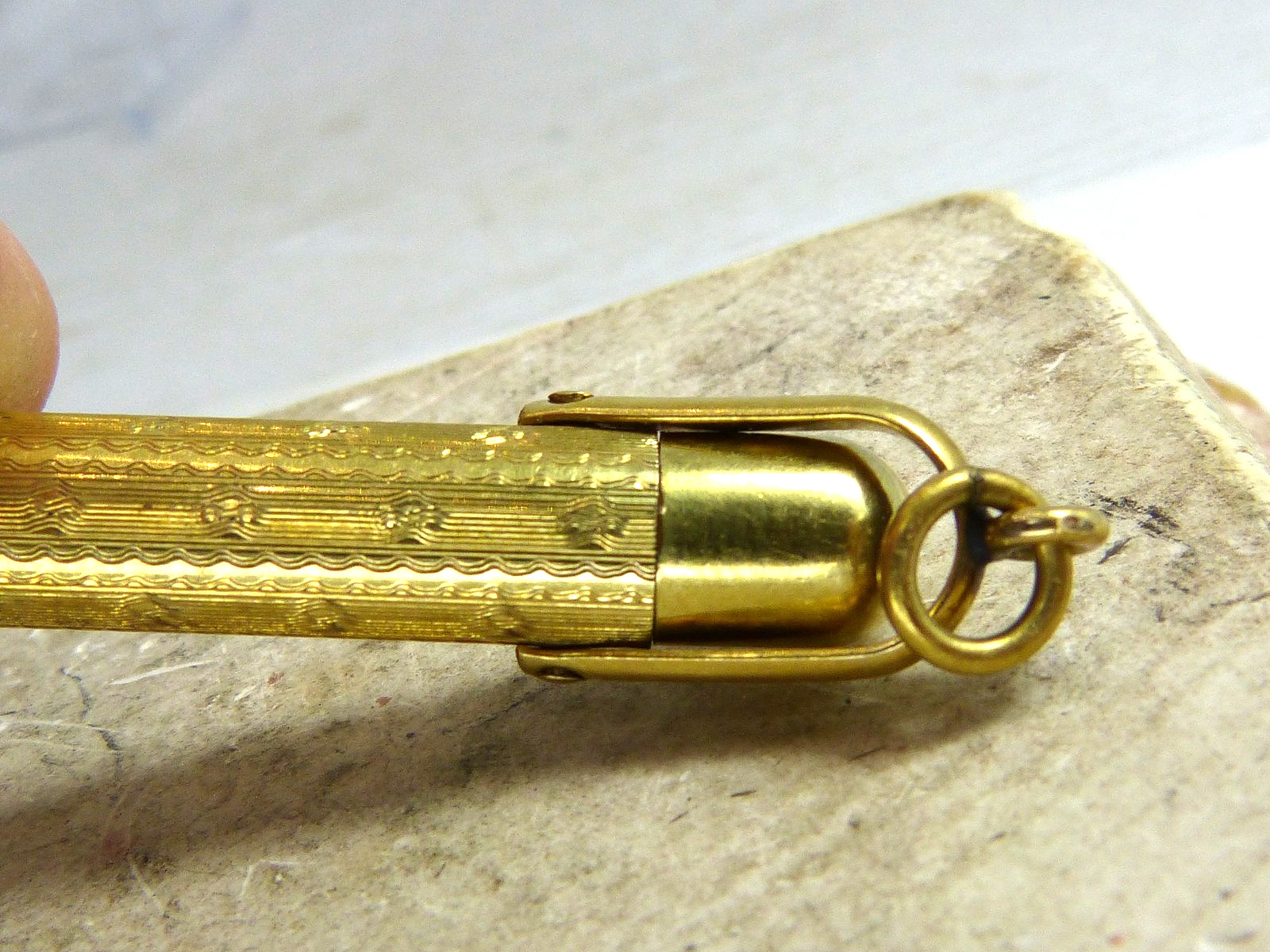Antique Mabie Todd Fyne Poynt Mechanical Pencil Gold Filled Estate Find !