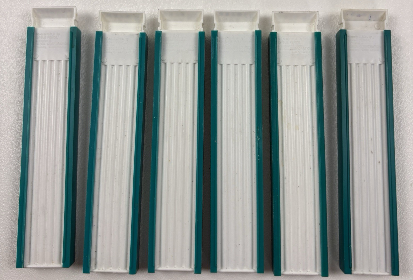 VTG Berol Turquoise Eagle Drawing Leads 6 Sets 32 Total H HB 2H 4H 6H Vermilion