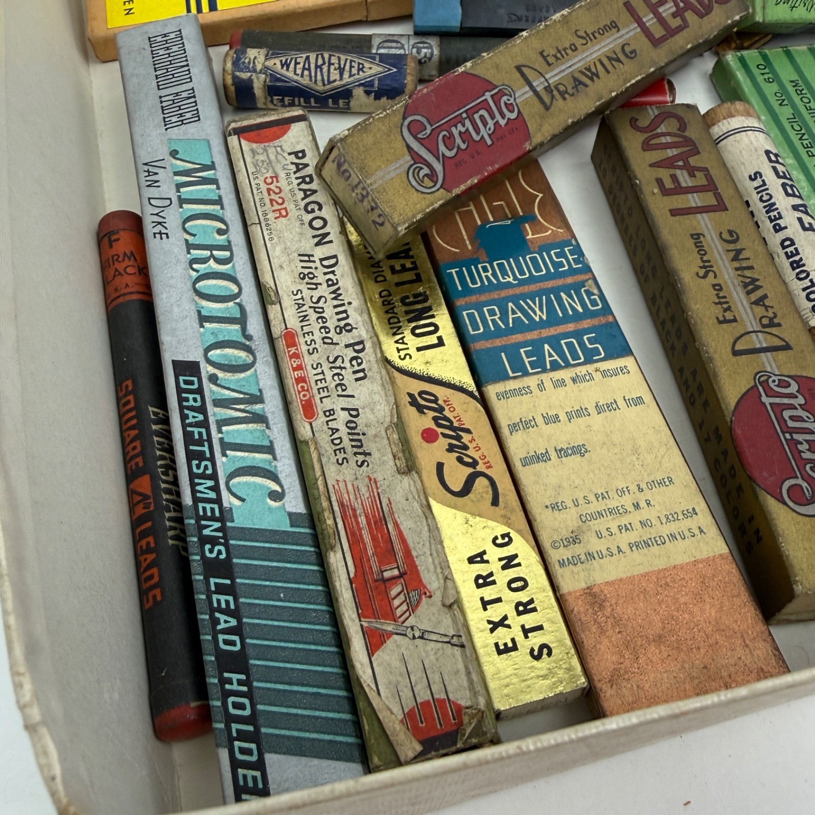 VINTAGE MECHANICAL PENCIL LEAD REFILLS Faber Microtomic Van Dyke Dixon’s Scripto