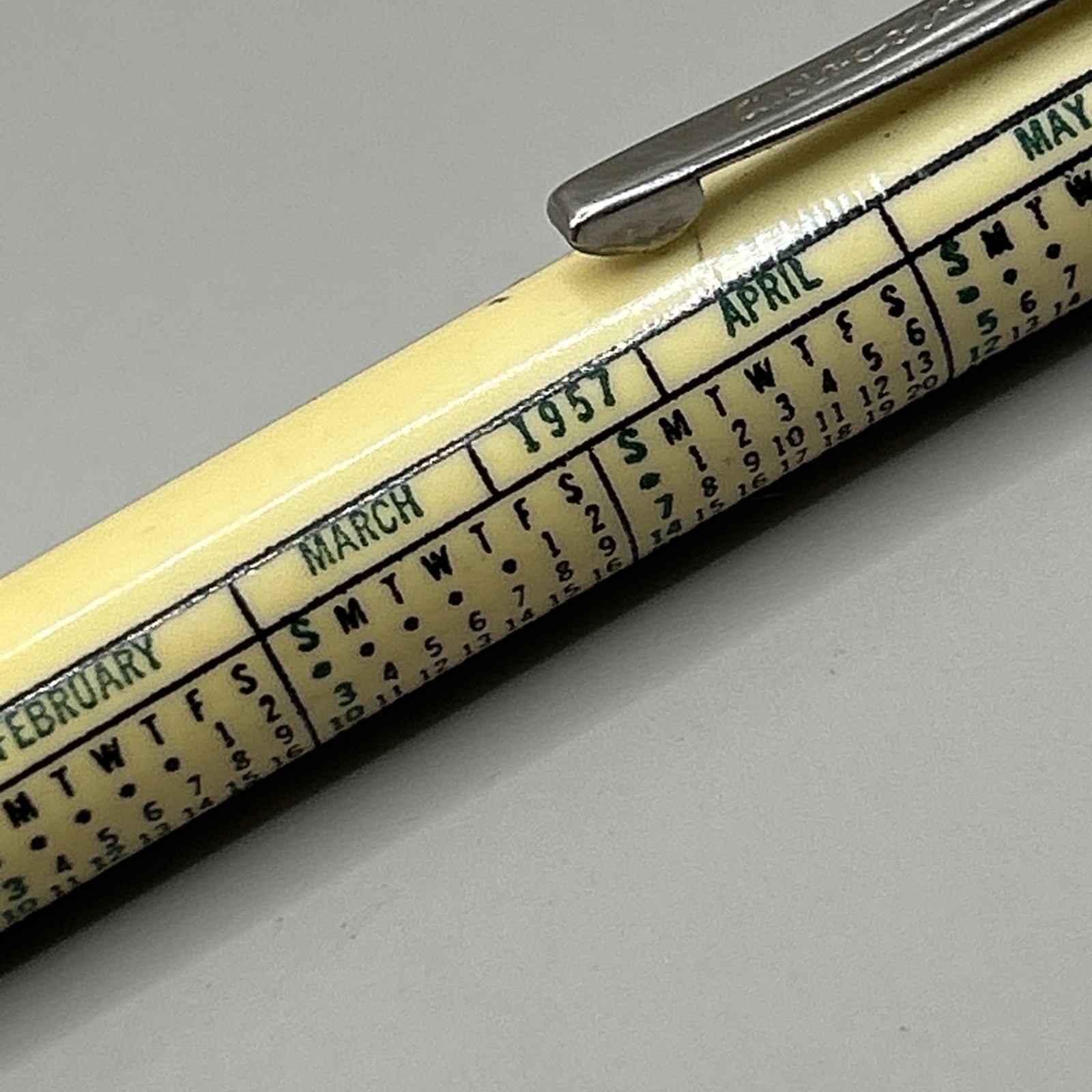 VTG 1957 Calendar Mechanical Pencil CARBIDE AND CARBON CHEMICALS
