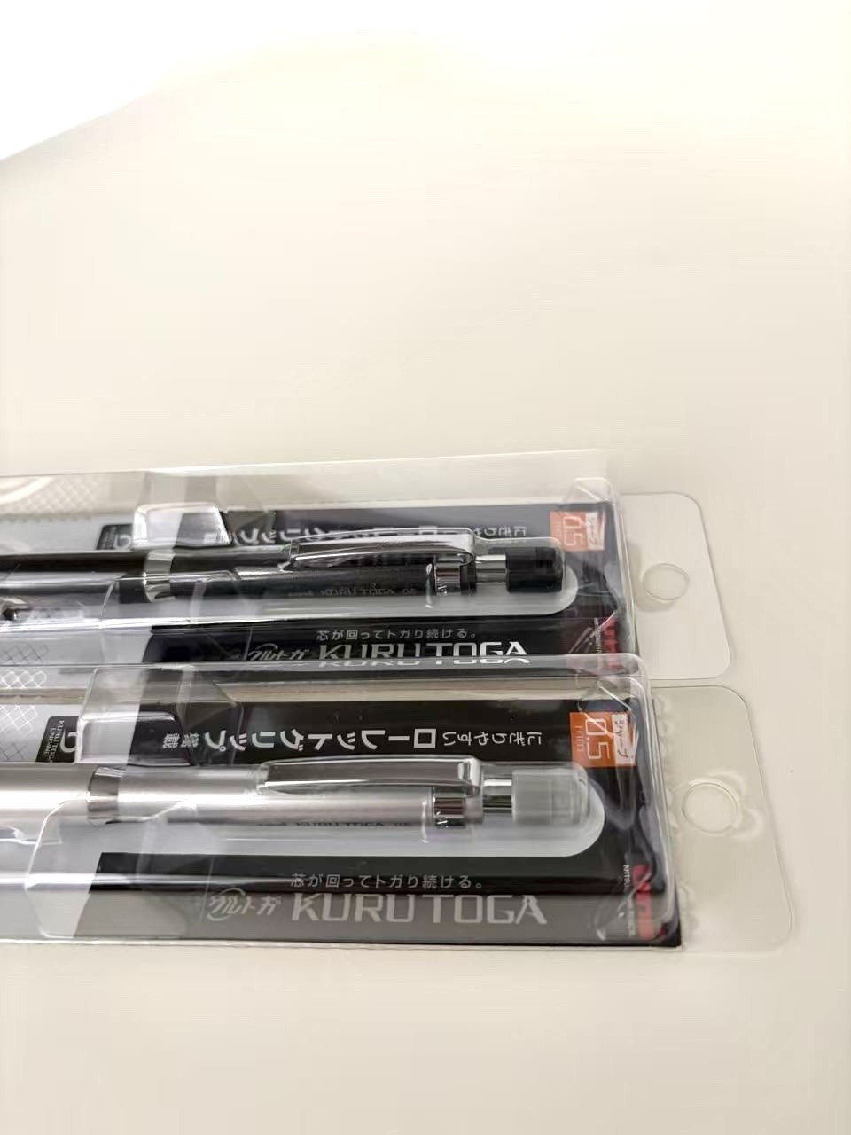 Uni Kuru Toga Roulette Mechanical Pencil 0.5mm Set Silver Gun Metallic Japan