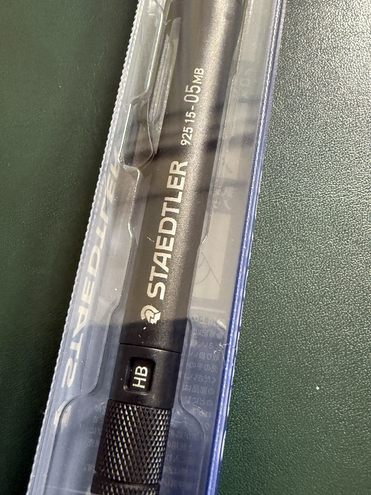 Staedtler Mechanical Pencil 925 15 Metal 0.5mm Black 92515-0.5MB Metal Grip