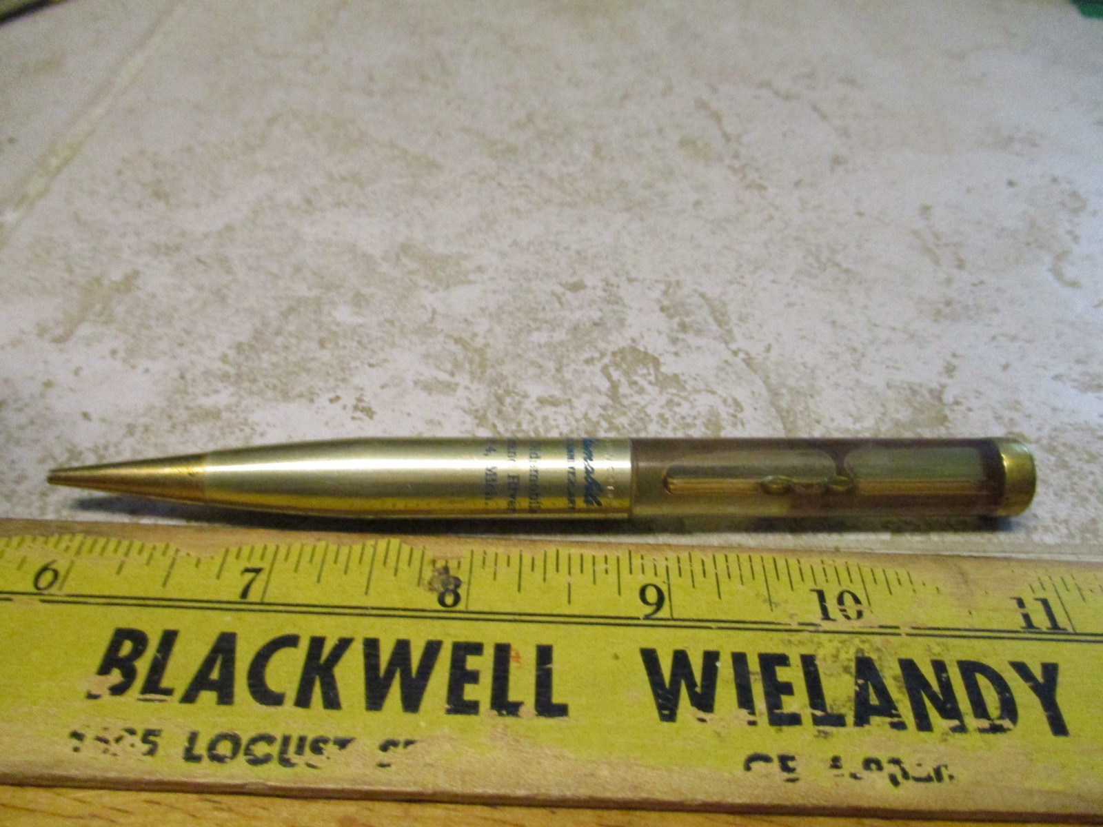 Vtg Golden Anniversary Floating Mechanical Pencil for Oldsmobile Secretary M33