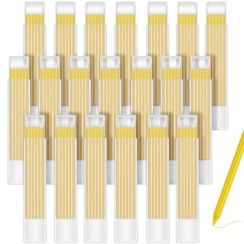 Mechanical Pencil Lead Refills 2.8 mm 120 Pieces Yellow Carpenter Graphite