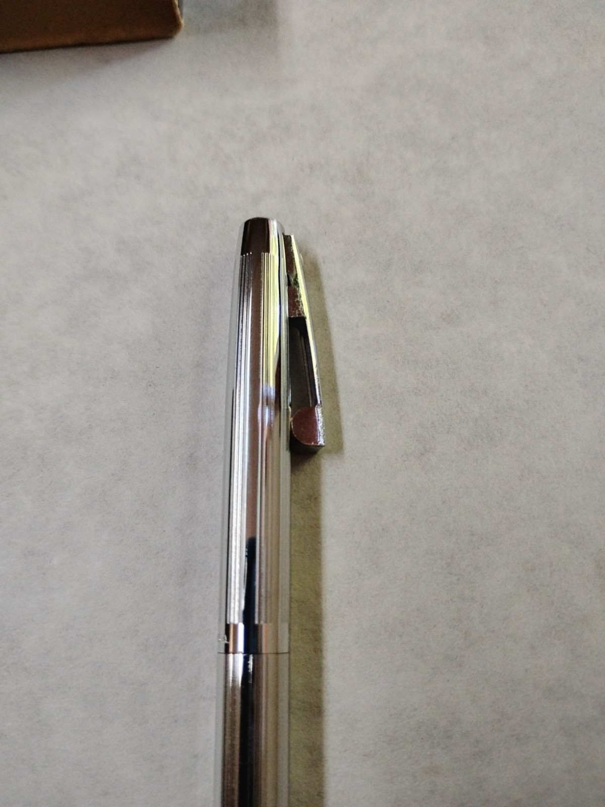 Sheaffer Vintage White Dot Silver Ballpoint Pen & Mechanical Pencil Set