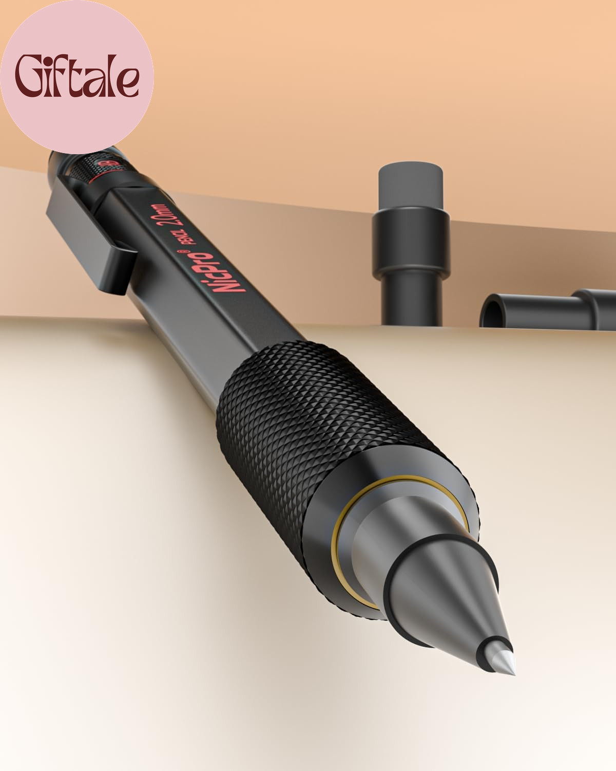 3 Pack 2Mm Mechanical Pencils Set with Case, 33 Graphite Lead Refills (4B 2B HB
