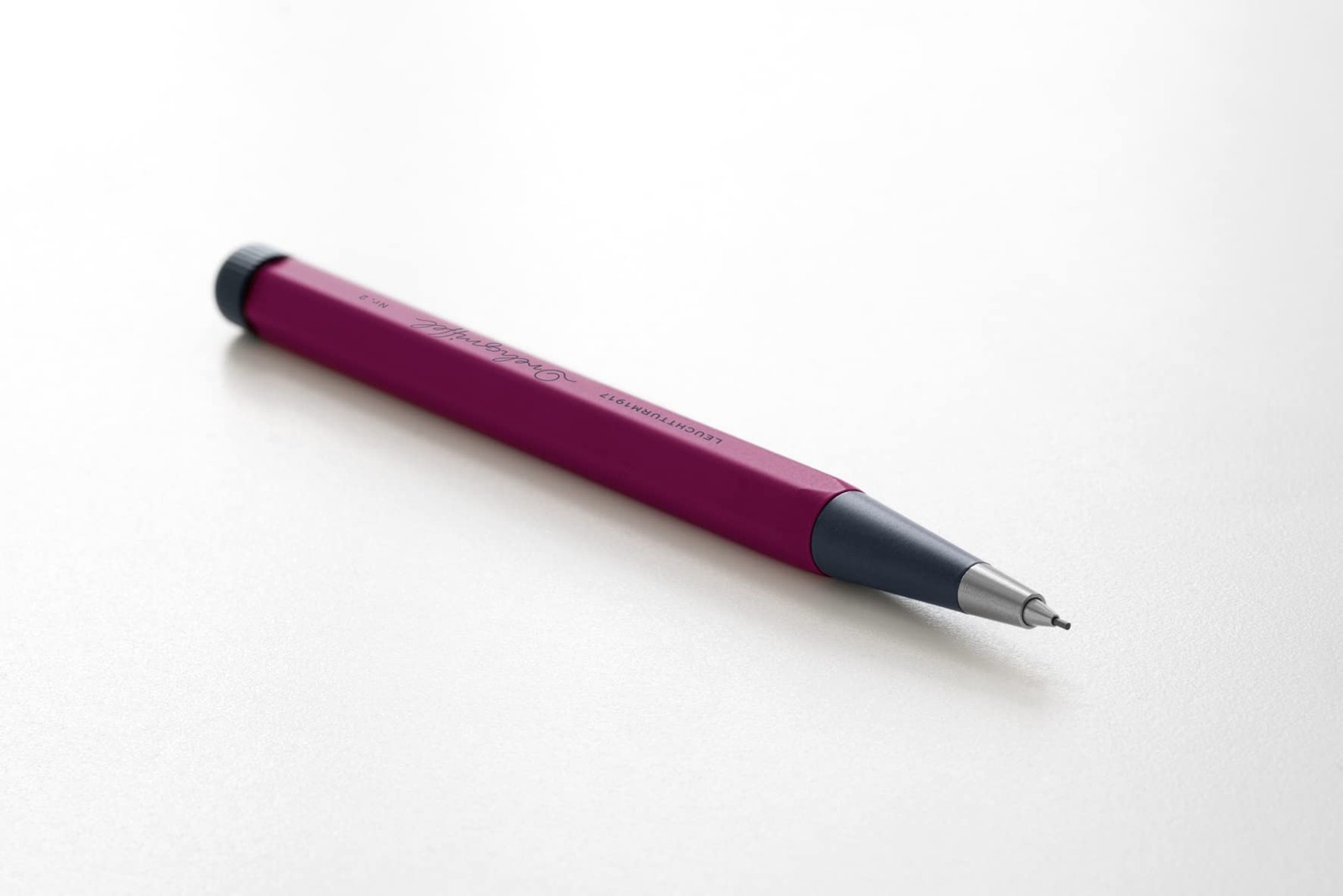 Drehgriffel Nr.2 Retro Mechanical Pencil Red Hexagonal Design 0.7mm Lead