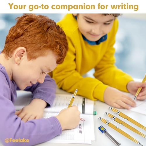 8 PCS Metal Mechanical Pencil,Durable 0.9mm Drafting Pencil,Comes With 8 PCS