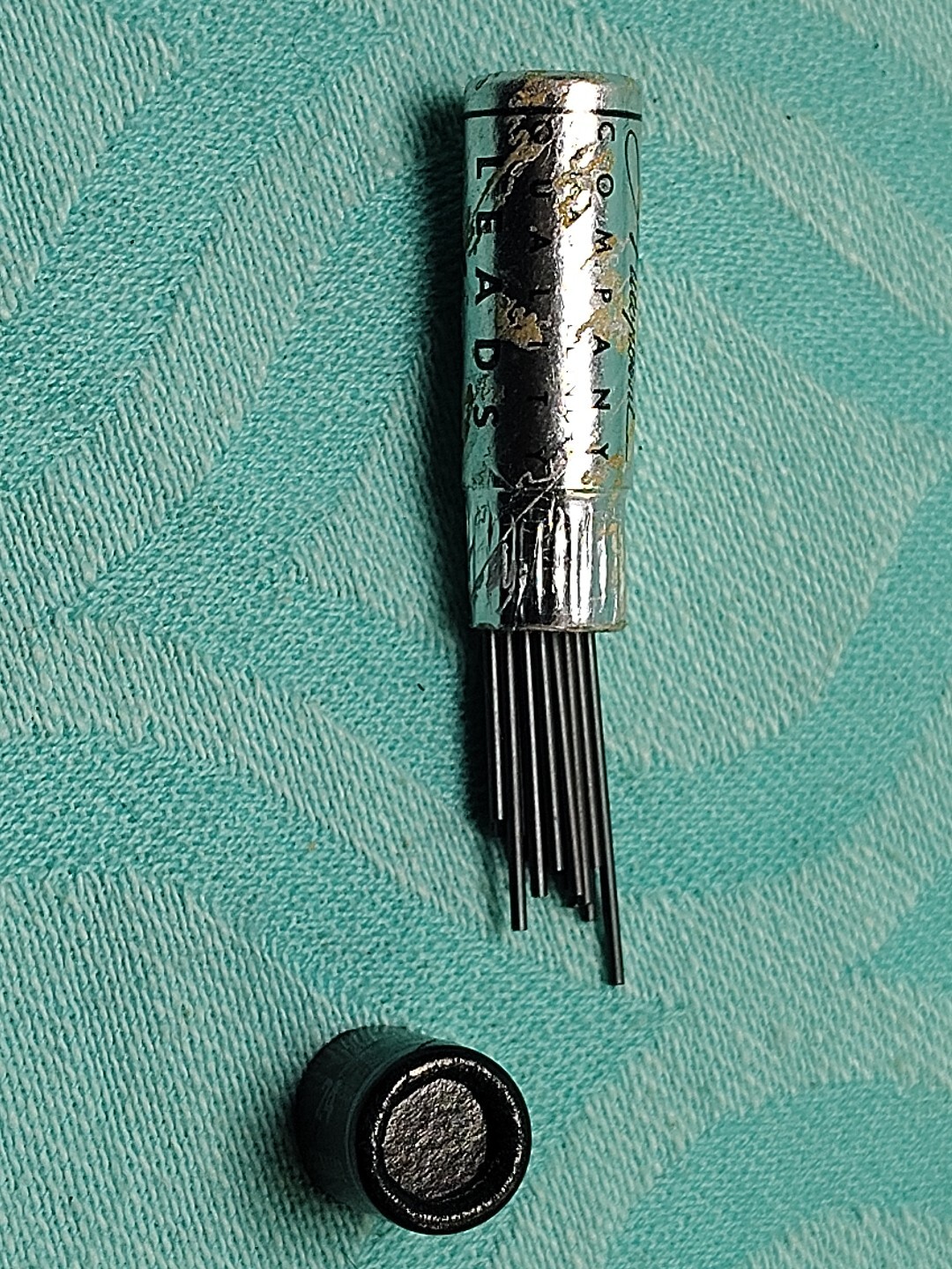 22 Vintage Autopoint Pencil Lead No. 43-N HB Medium Black In Original Tube