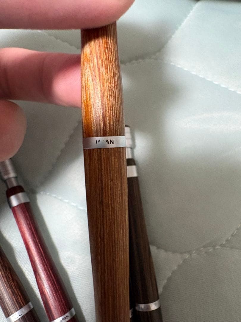 Pilot S20 Mechanical 0.5mm Wooden Barrel Drafting Pencil Set of 5 Japan Used