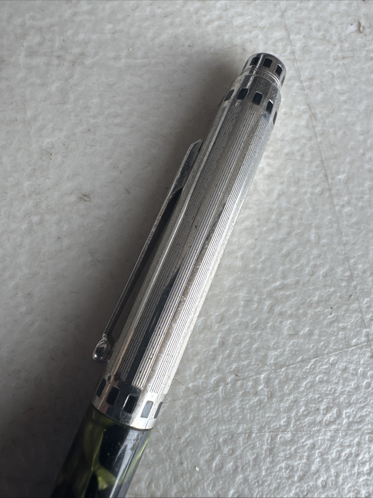 Vintage Genuine Eversharp Repeater Marble Mechanical Pencil Black Green 1.1mmUSA