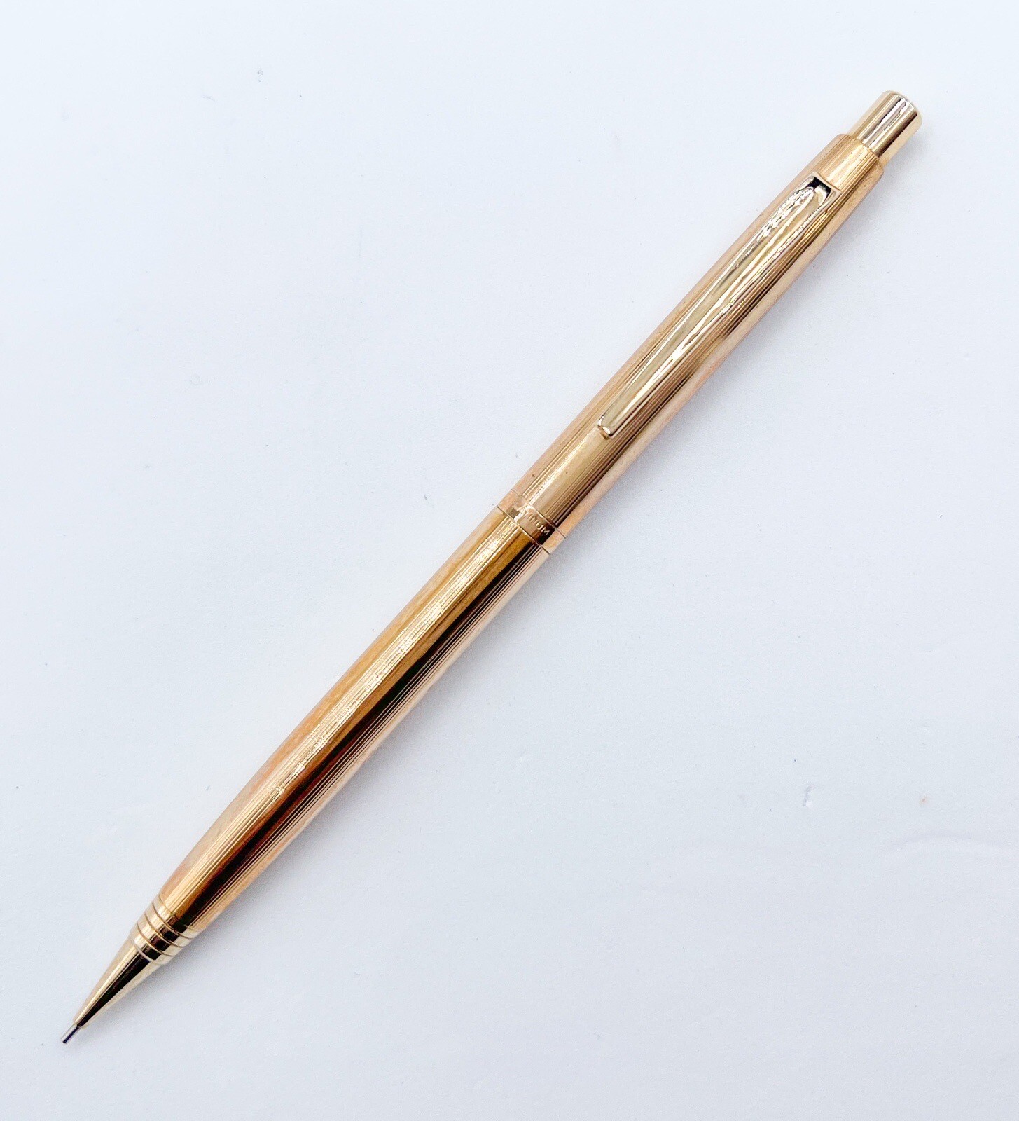 Vintage Platinum Japan 14k Gold Filled Mechanical Pencil 0.5mm