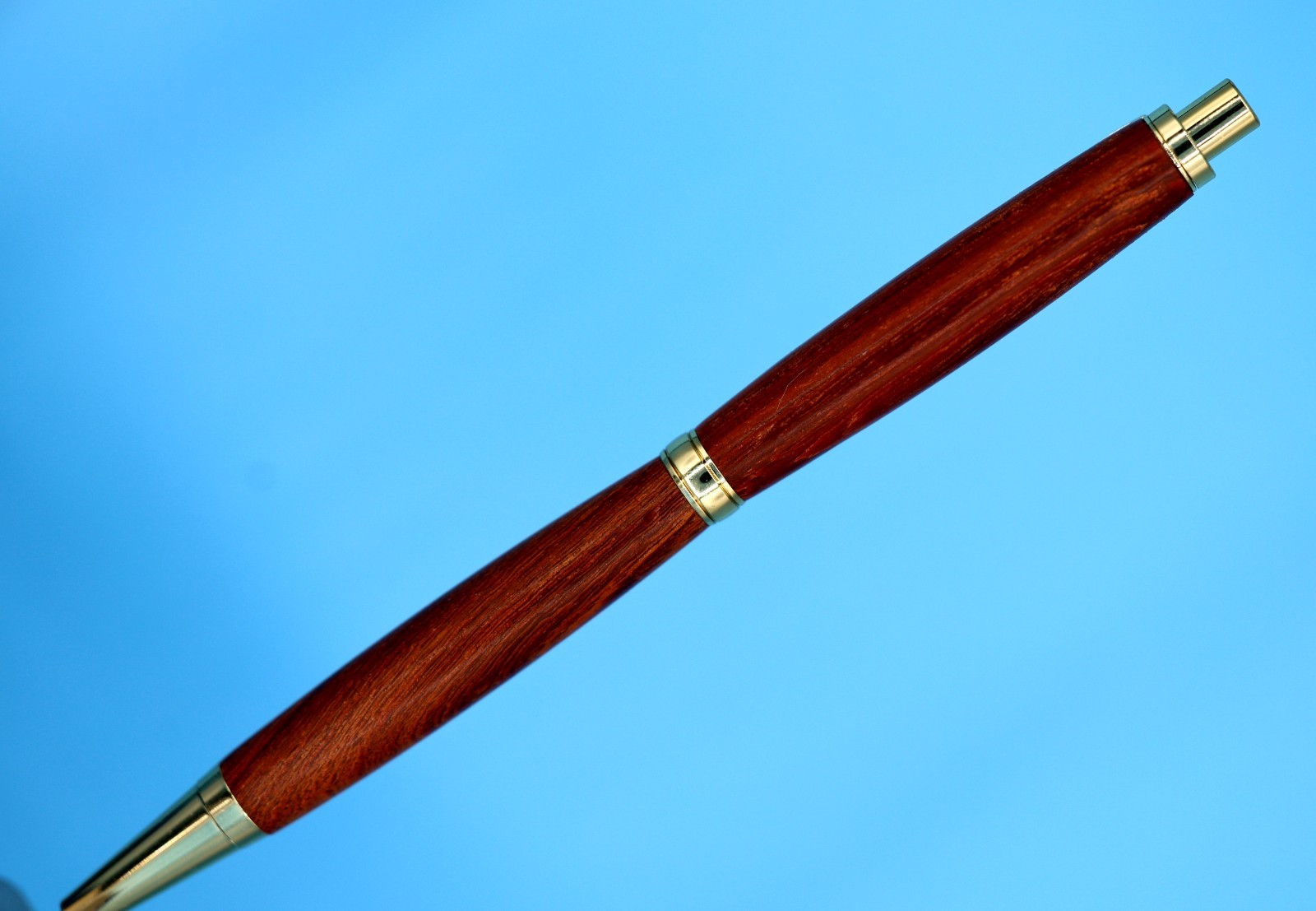 Luxury Rosewood Mechanical Pencil Gold Finish 0.7mm + Extra Lead/Erasers Gift