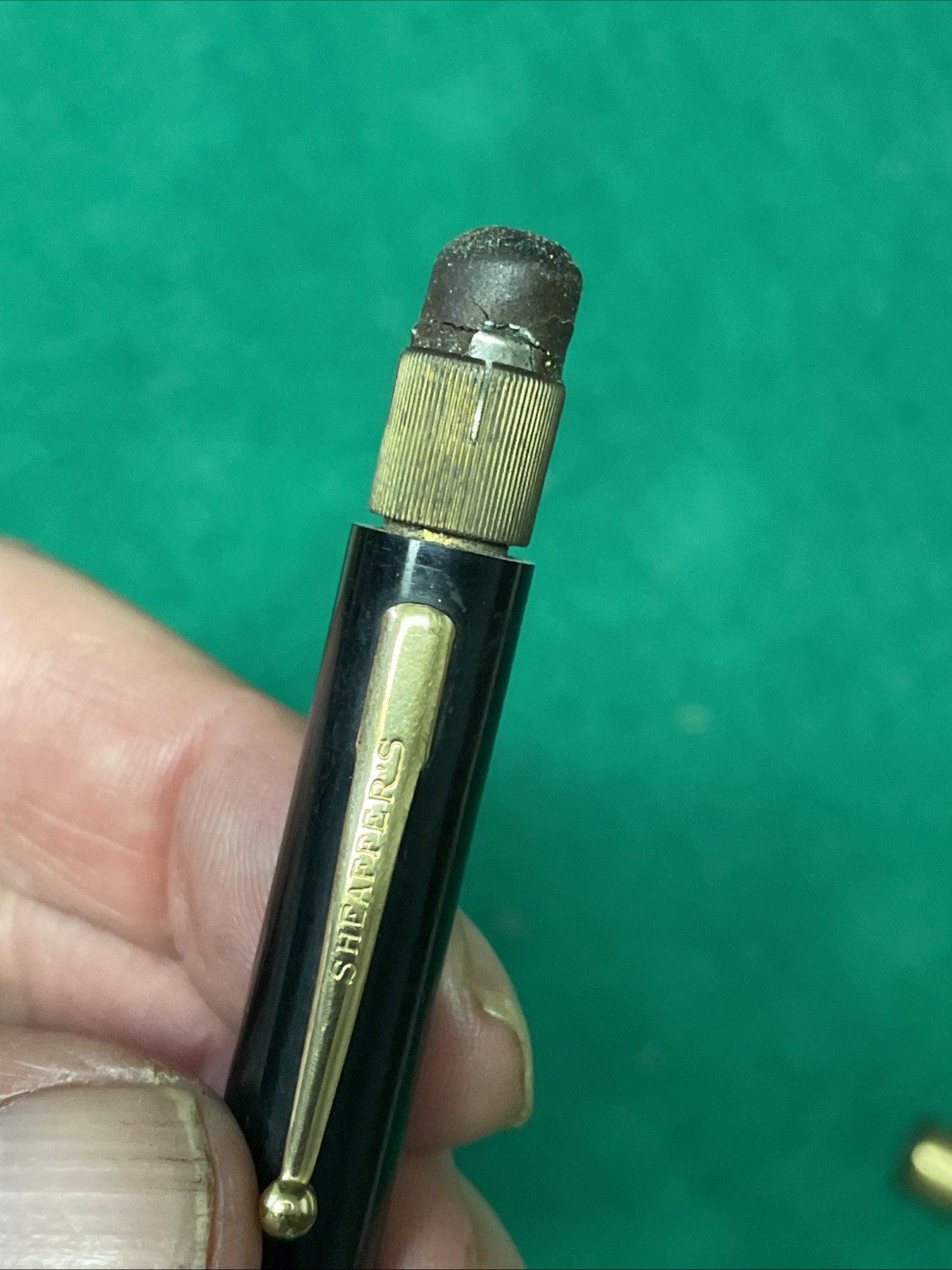 Sheaffer’s Gold Filled Top Black & Gold Mechanical Pencil Works, personailized