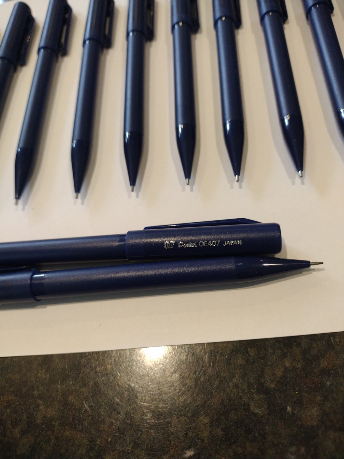 NOS Pentel QE407 0.7mm Twist Erase Mechanical Pencils Dozen