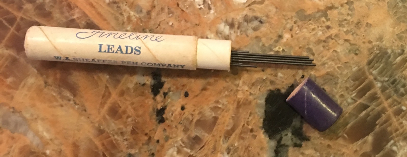 Vintage Schaffer’s Leads B NOS 3 1/8″ Cardboard Tube