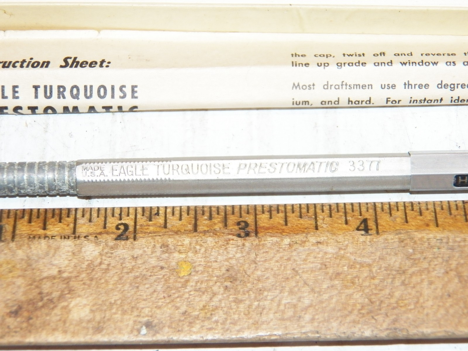Vintage EAGLE Turquoise PRESTOMATIC 3377 Lead Holder in Original Box