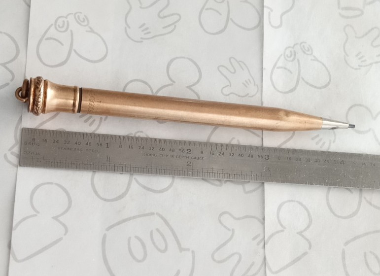 Wahl Eversharp Gold Filled Mechanical Pencil with Ringtop Pendant