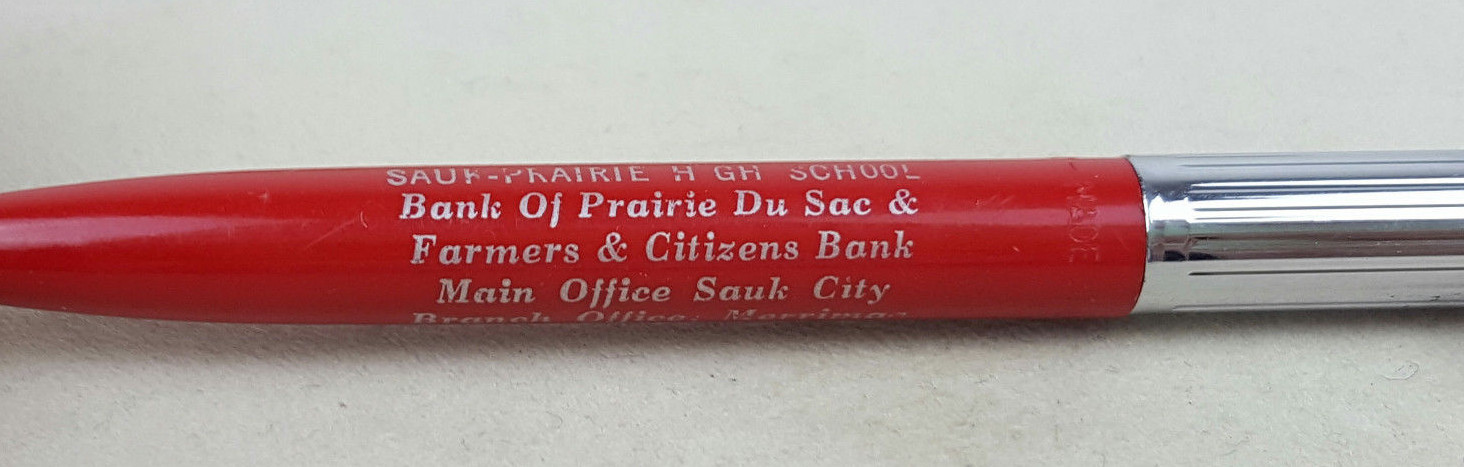 Schaffer 1973 ’73 Sauk-Prarie High School Sauk City Wisconsin Mechanical Pencil