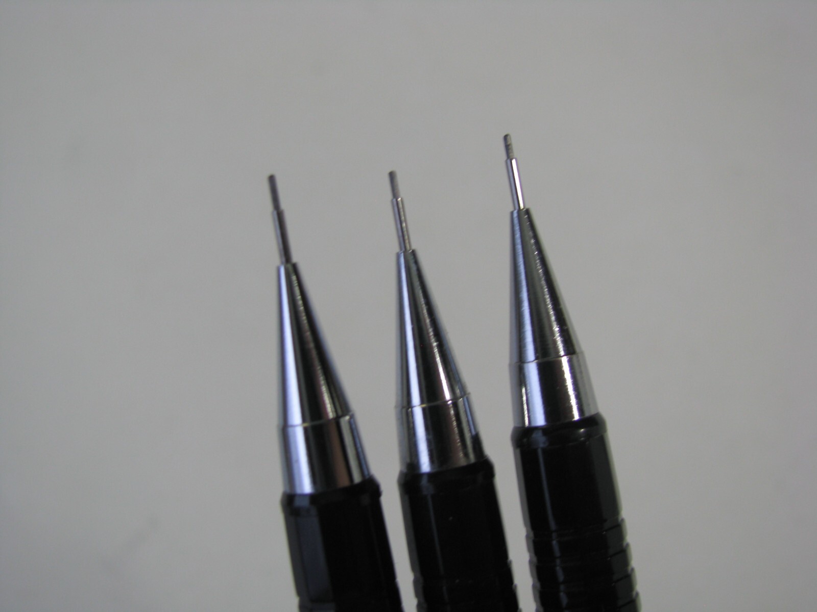 3 pc Lot Set Pentel Sharp Mechanical Drafting Pencils 0.5 mm Black Barrel P205