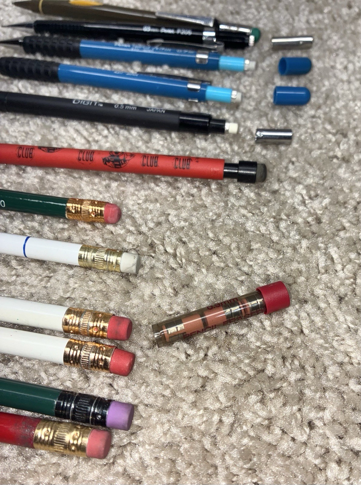 VINTAGE LOT Pentel A3DX Pens Mechanical Pencils Paper Mate Double Heart Refill