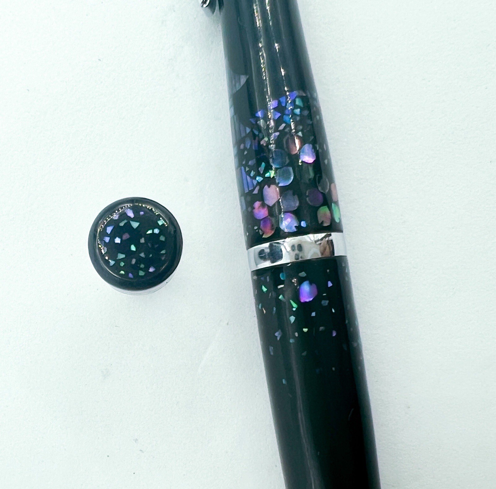 NOS Pilot Hand made Raden Mother Of Pearl Inlay Mechanical Pencil AUTOMATIC LEAD