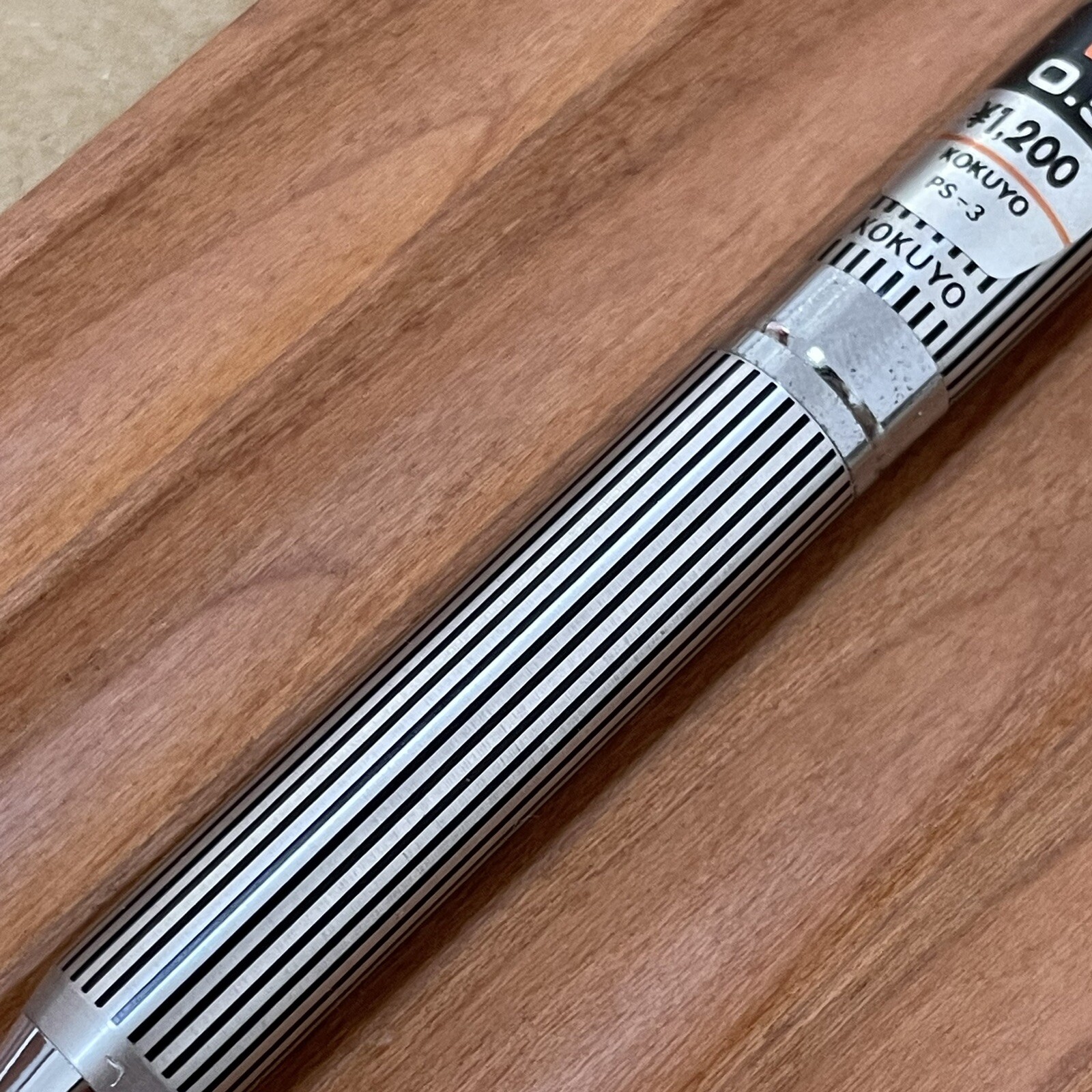 Kokuyo Mechanical Pencil Black Stripe Body Knock 0.5 mm Made in Japan