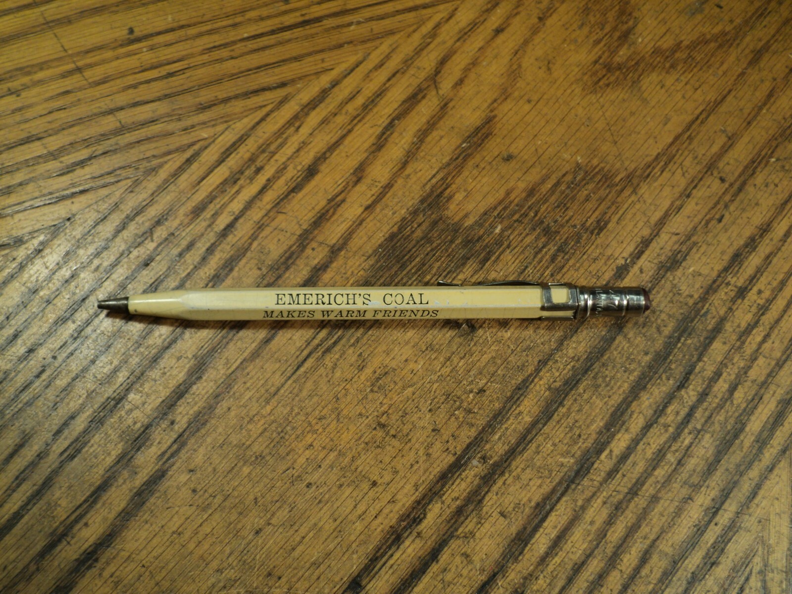 Vintage Scripto Mechanical Pencil No. 4-47 Emerich’s Coal Makes Warm Friends