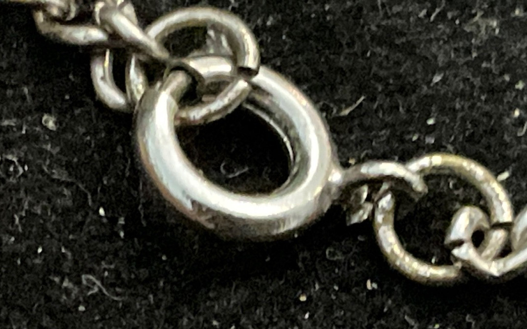 Vtg. Silver-plated 22″ Neck Chain + Vtg. Mechanical Pencil/Silver or Nickel Plt.