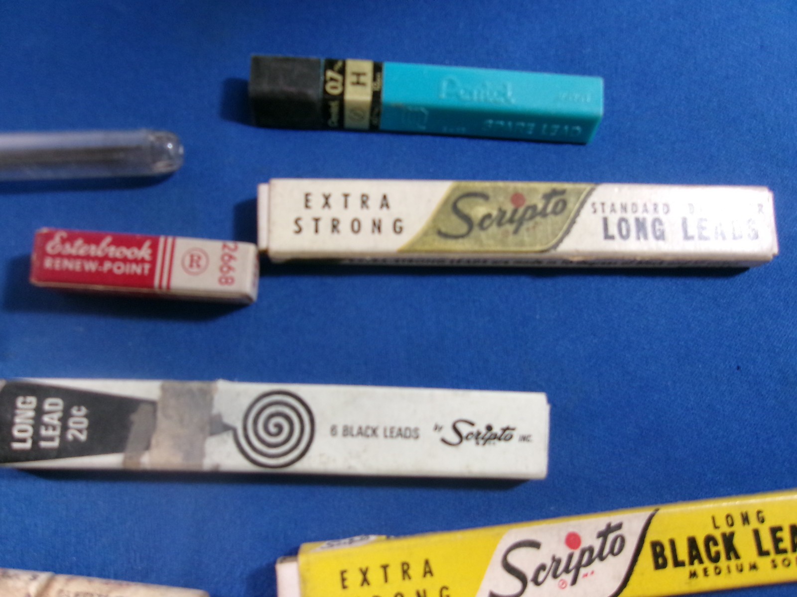 Various Lot of 20 Vintage Mechanical Pencil Lead In Original Containers