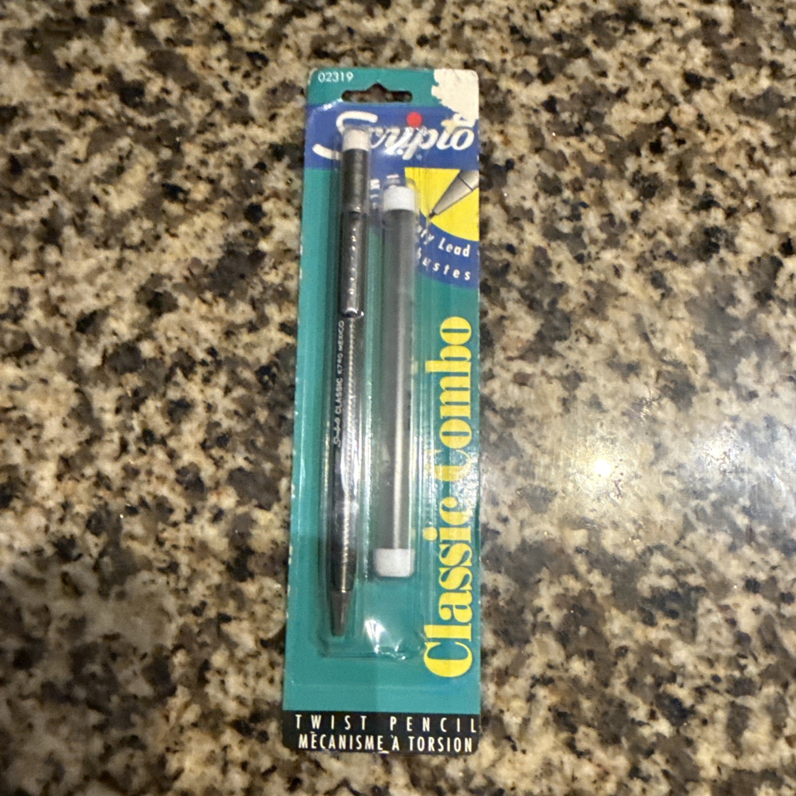 VTG Scripto Classic Combo Twist Mechanical Pencil w/ Refill 02319 Grey NOS 1997