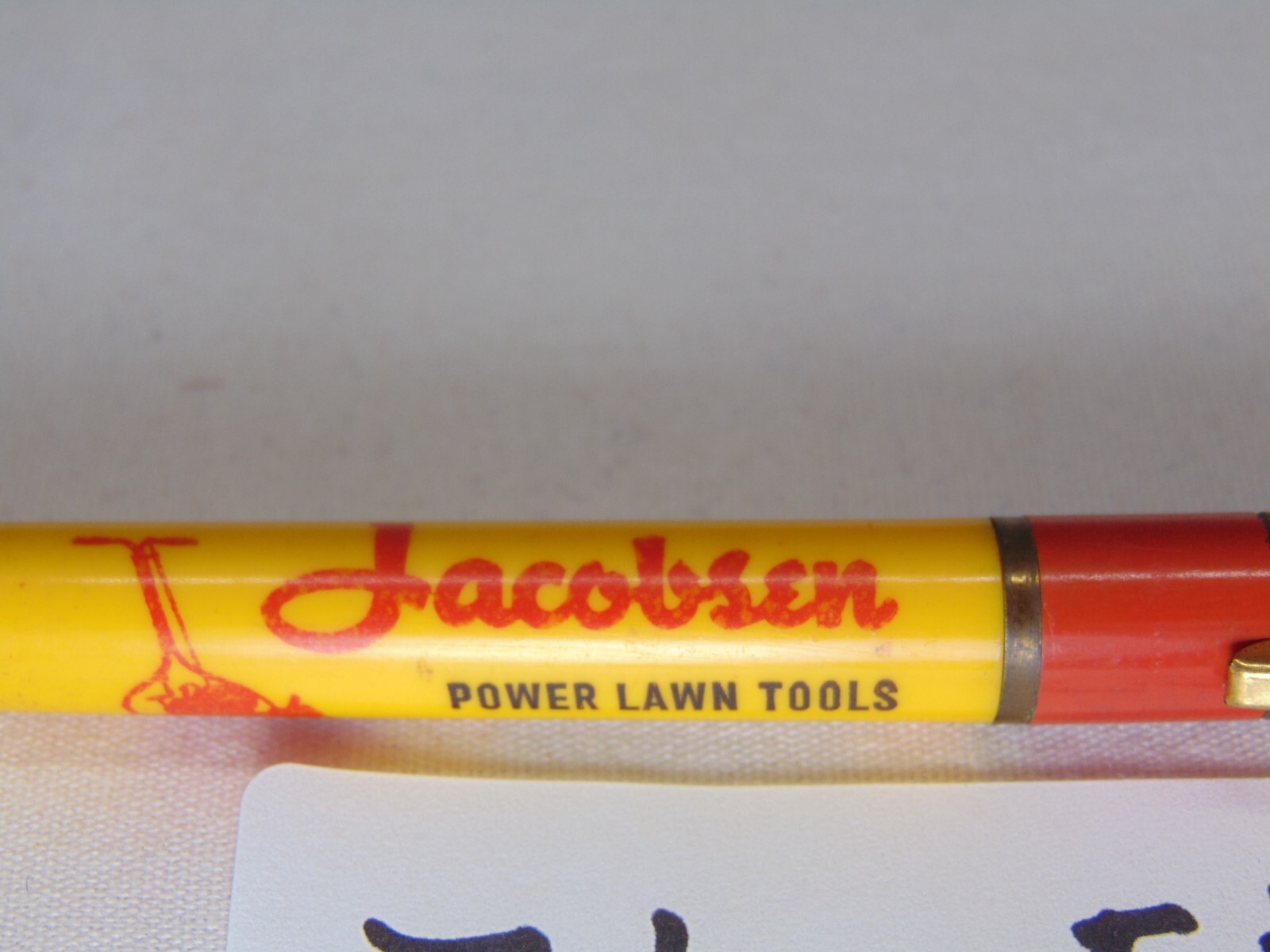 Advertising Mechanical Pencil Jacobsen Power Lawn Tools Vernon By Brown & Martha