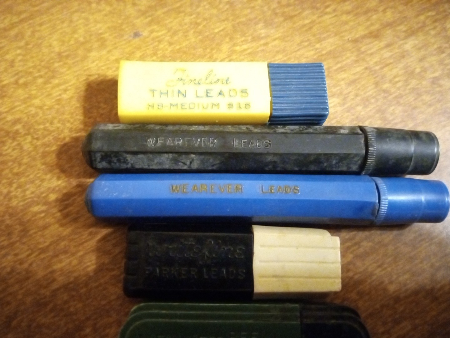 Vintage Lead Holders Lot Of 5 USA With Lead Decent Very Rare Unique Designs Htf
