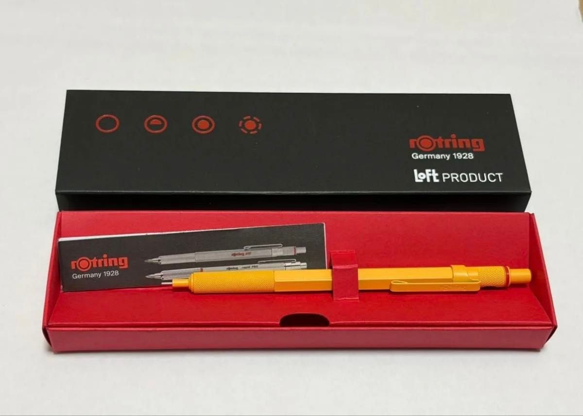 Rotring 600 Mechanical Pencil 0.5mm Yellow LOFT Limited Leads
