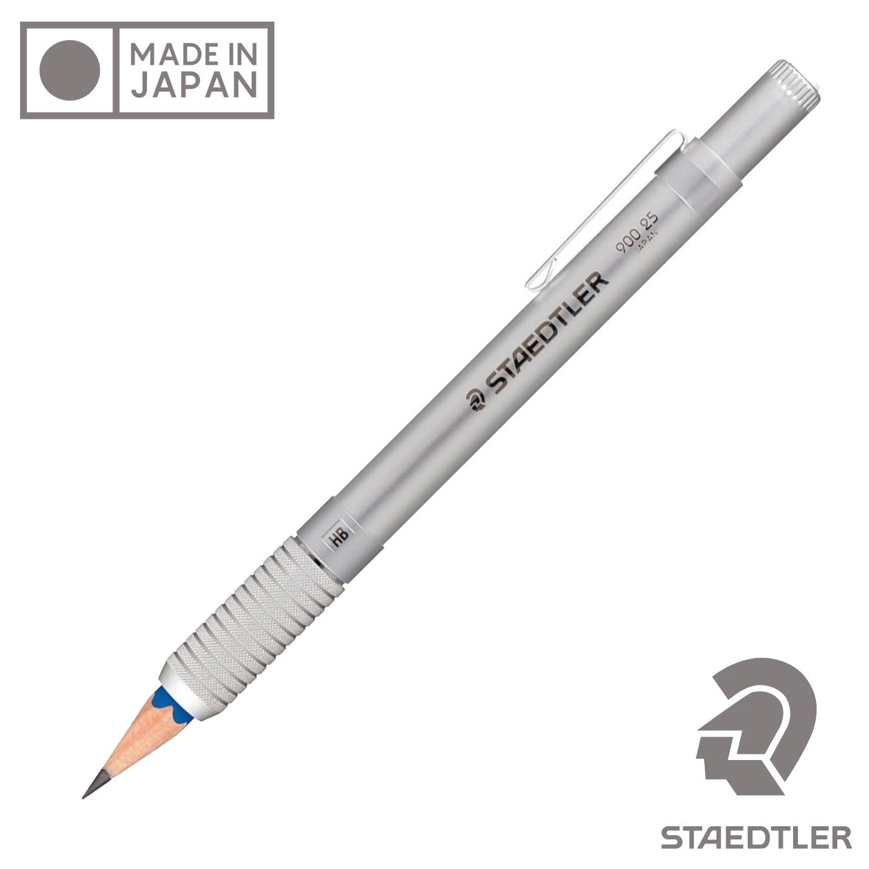 STAEDTLER Aluminum Pencil Holder Extender Knurled Grip 900-25 Made in Japan