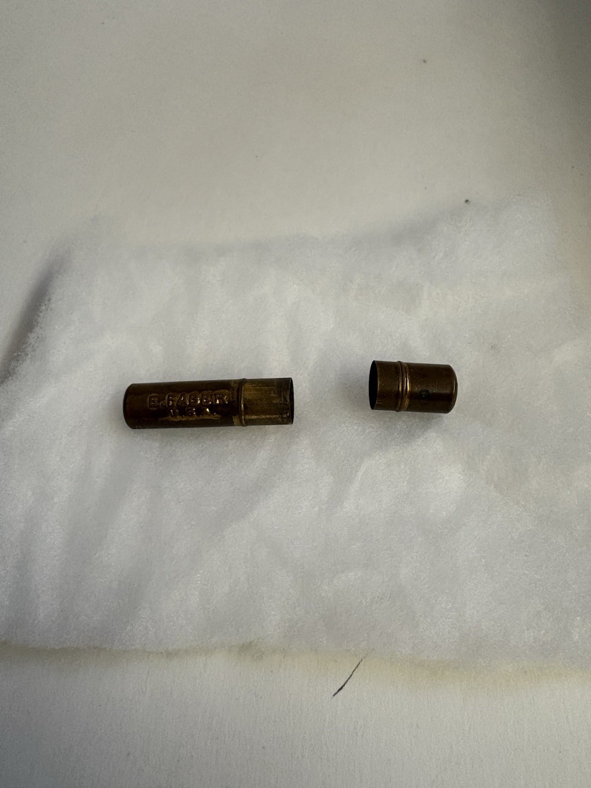 Vintage E. Faber Brass Mechanical Pencil Lead Holder With 3 Pcs Of Lead