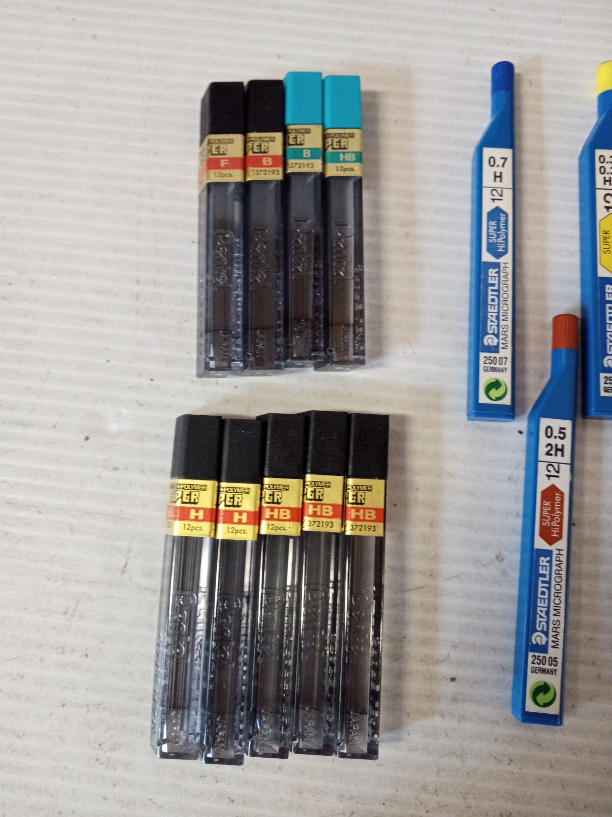 Misc. Lot Replacement Leads – Pentel, Staedtler H HB 2H B F ~ Trl7#68