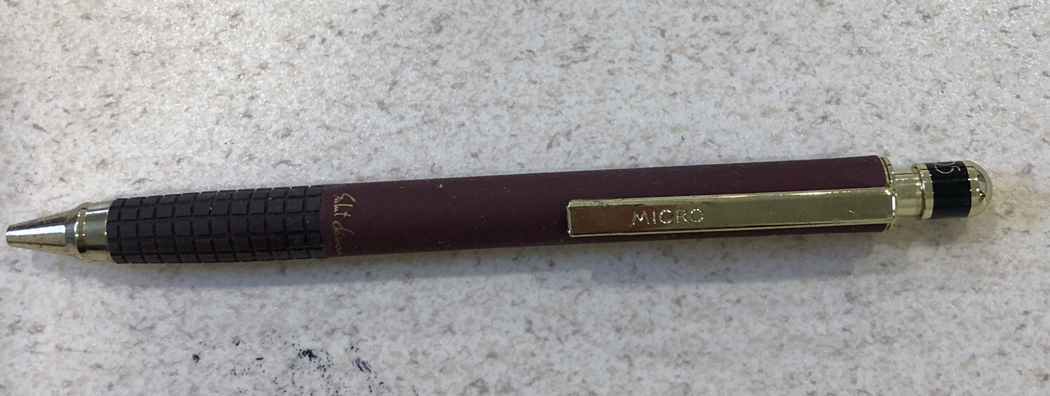 Micro Automatic Pencil #35327 – Burgundy Barrel 0.5 mm New
