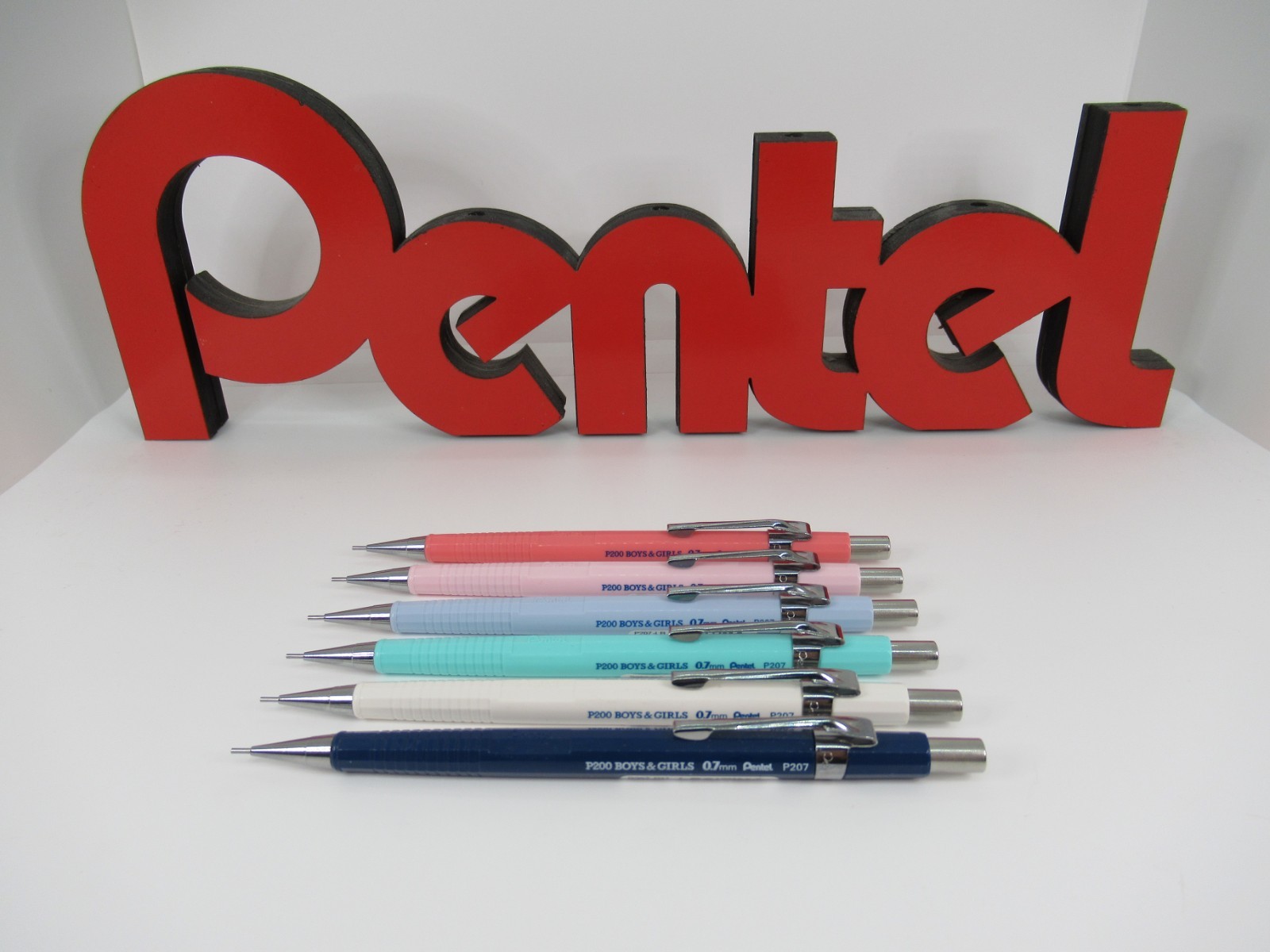 Pentel P207 for Boys & Girls, Set of 6 (Brazil)