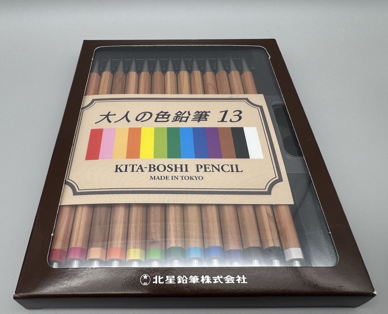 Kitaboshi Pencil Adult Color Pencil 13 Color Set Mechanical Pencil OTP-IE13