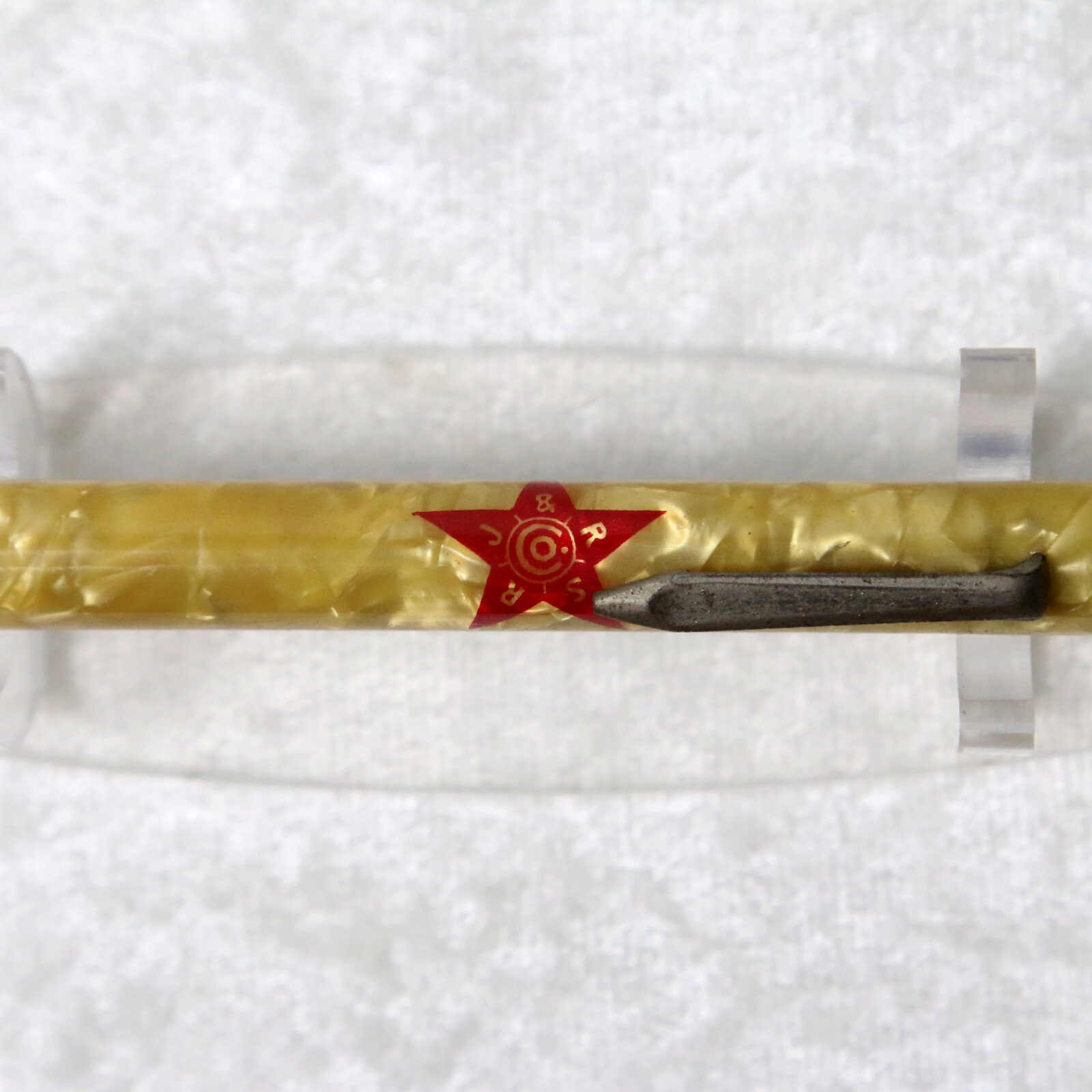 VTG 1930s DUR-O-LITE Cracked Ice STAR SHOES Logo Kansas Advert Mechanical Pencil