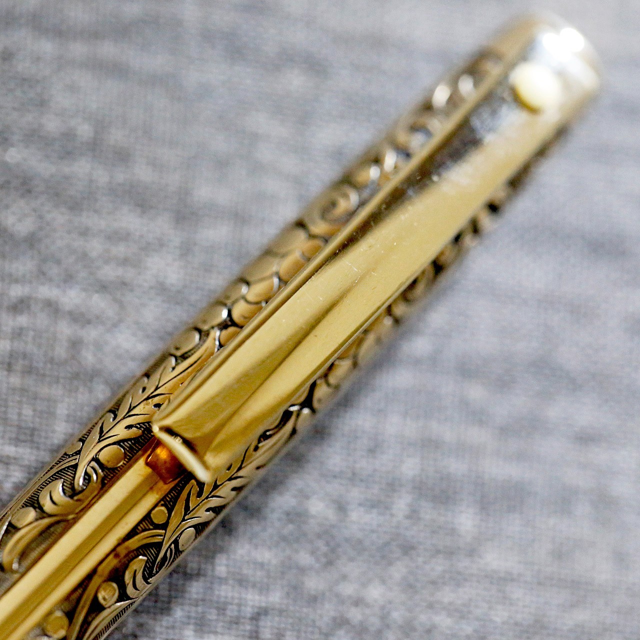 Vintage Sheaffer Mechanical Pencil 12K GF Gold Filled Floral Engraved USA