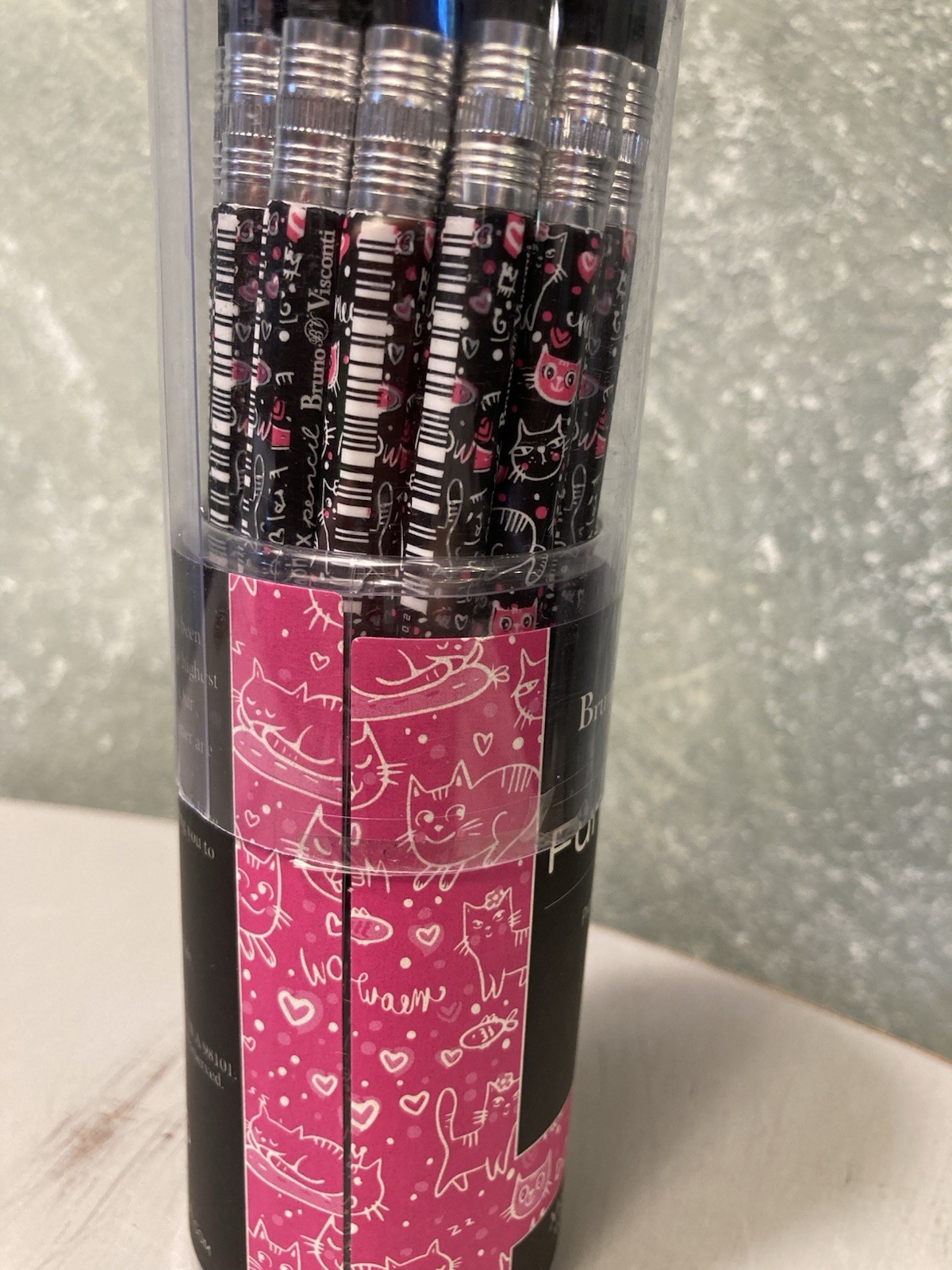 Bruno Visconti Fun Graphix Mechanical Pencils With Sharpener On Top 2.0 24 Pack