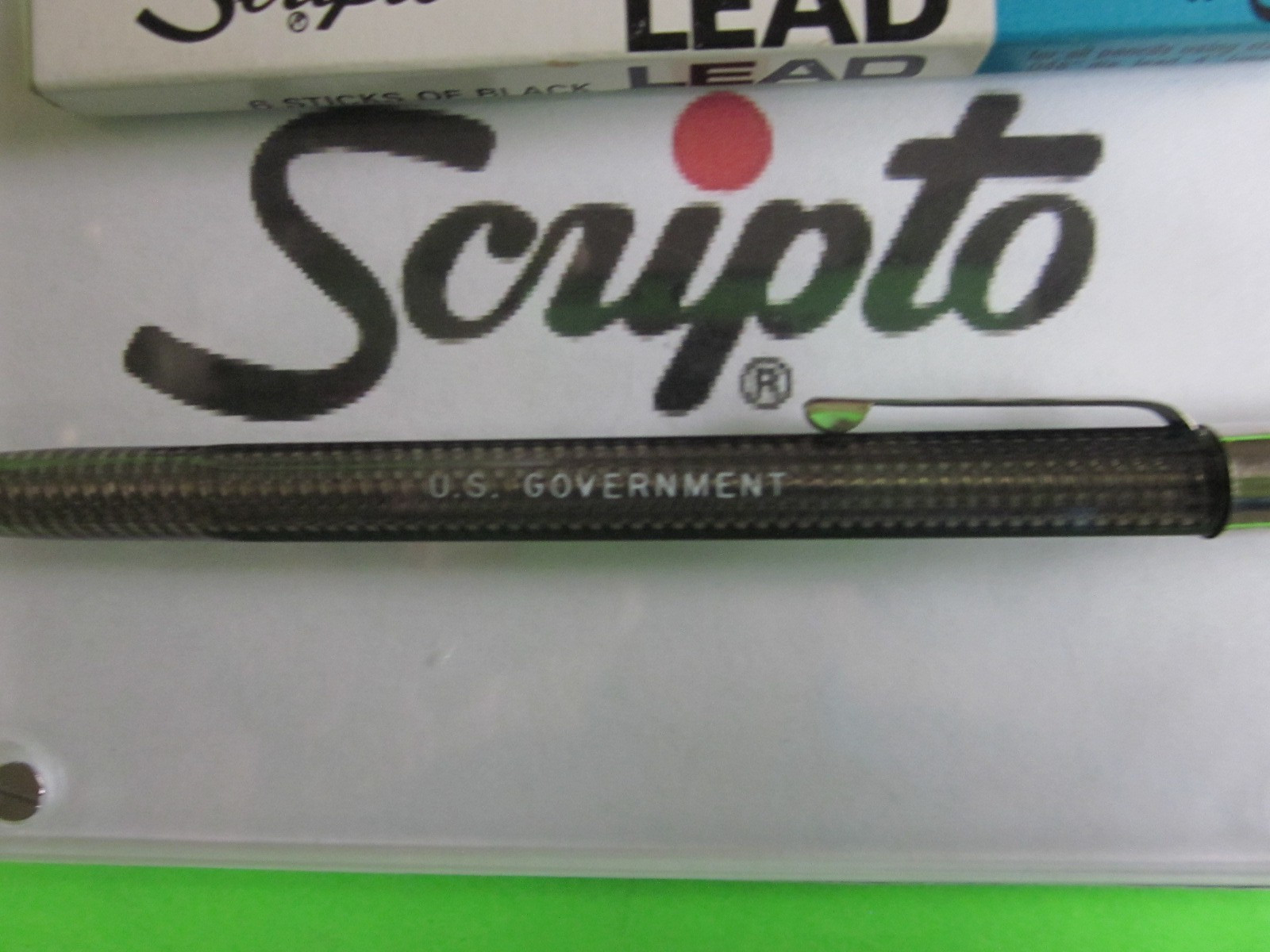 SCRIPTO/SKILCRAFT Translucent Black 1.1mm Mechanical Pencil w/ box 1.1mm leads