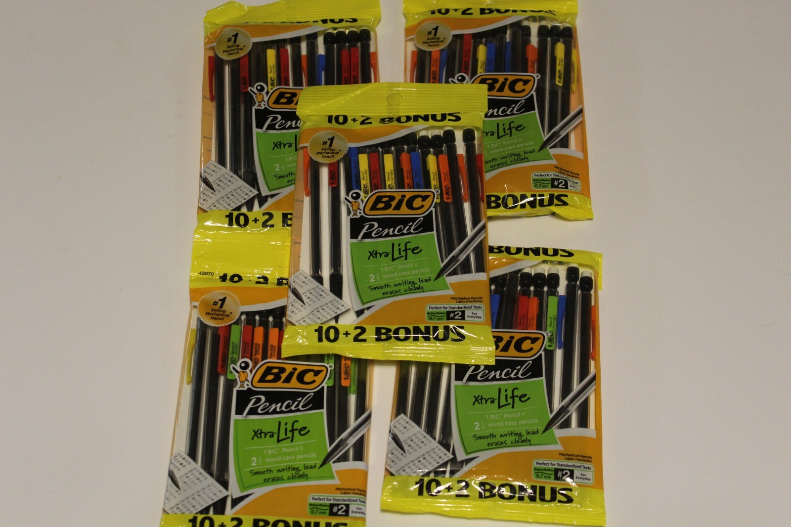 BIC Xtra Smooth Mechanical Pencil-0.7 mm-5 Pkgs (12 Pencils per Pk)-NEW