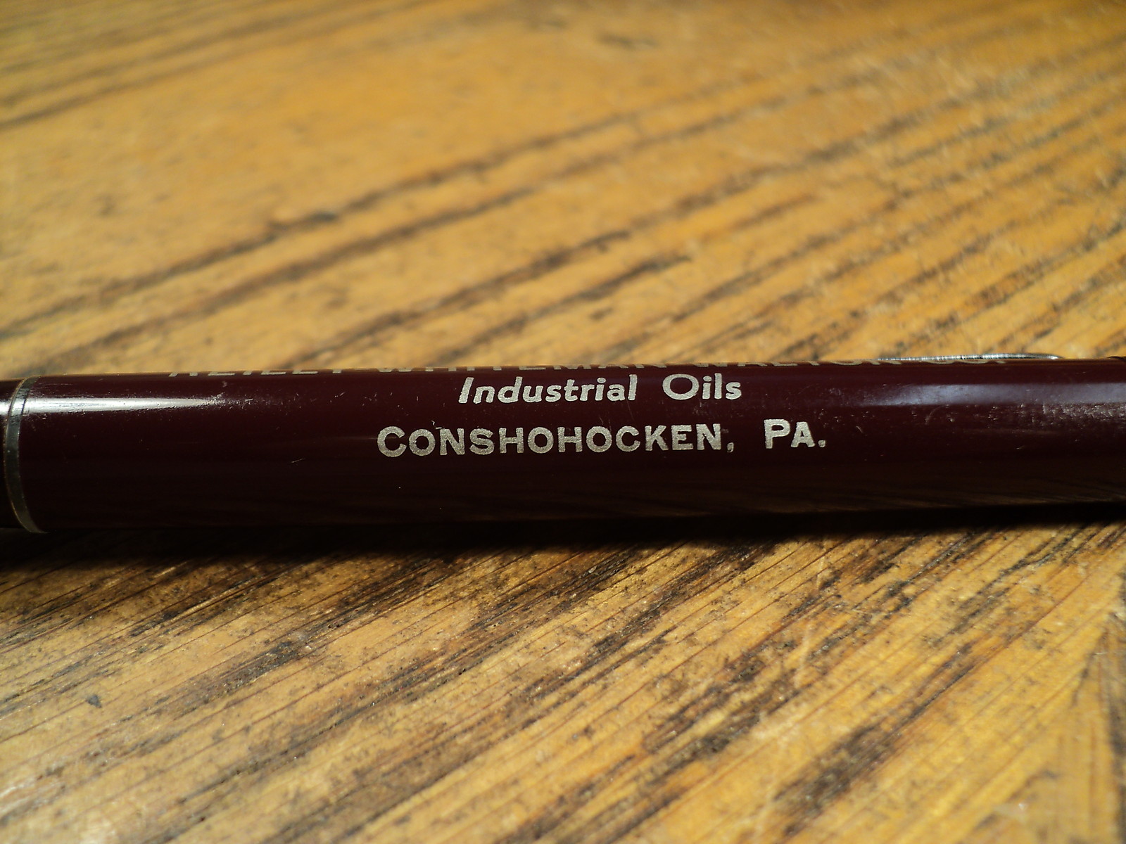 Vintage Mechanical Pencil Reilly-Whiteman-Walton Industrial Oils Conshohocken Pa
