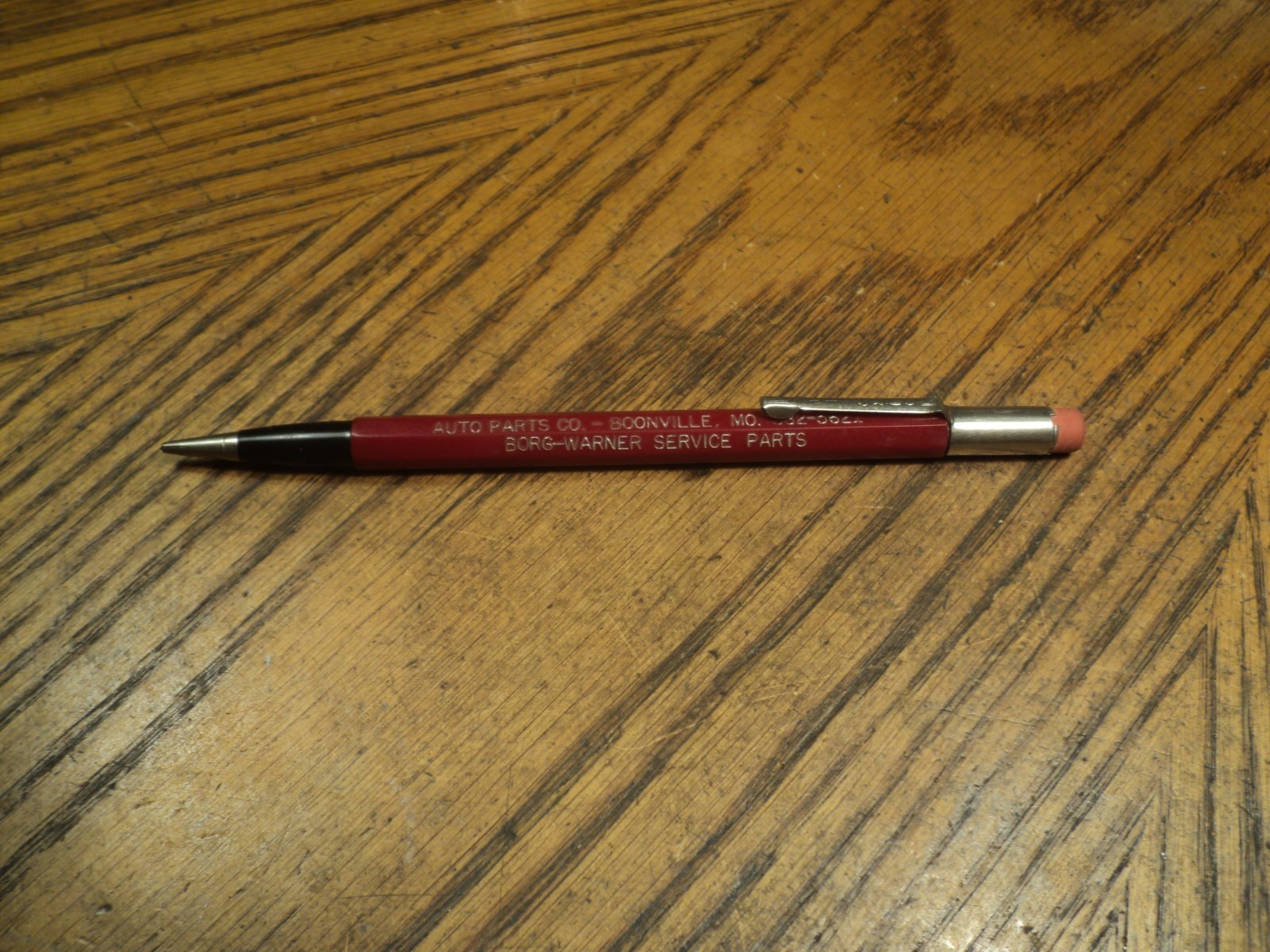 Vintage Durolite Mechanical Pencil Auto Parts Co Boonville MO 5-5/8″ Long USA