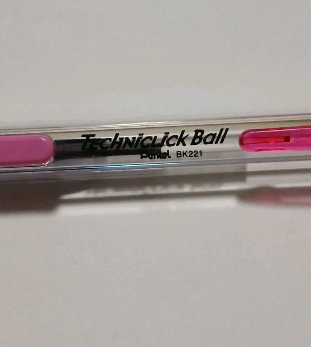 Pentel Techniclick Ball Side Advance Pen Pink BK221